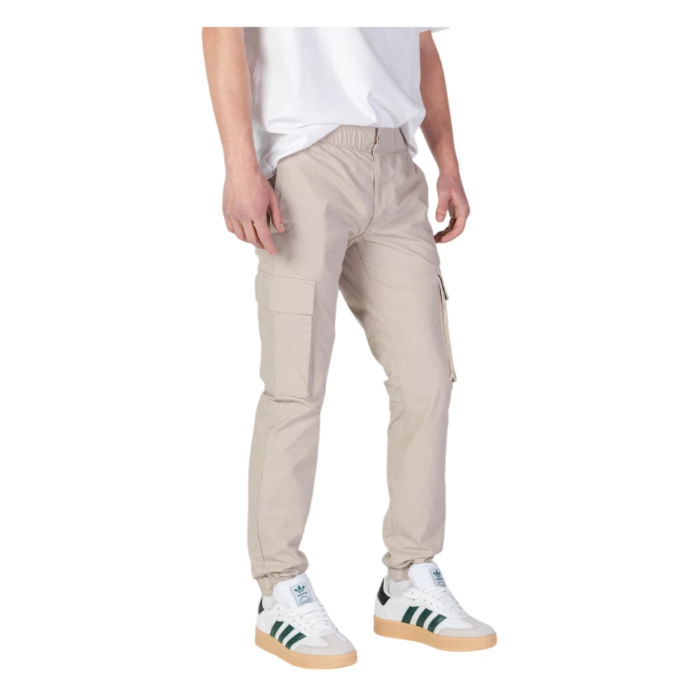 Calvin Klein Jeans Tapered Broek Lente Zomer Collectie Beige Heren