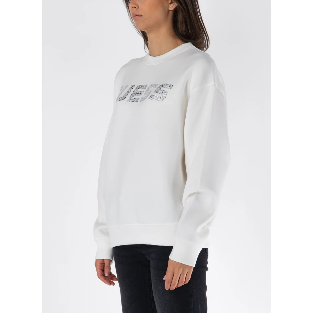 Guess Cecilia Crewneck Sweater White Dames