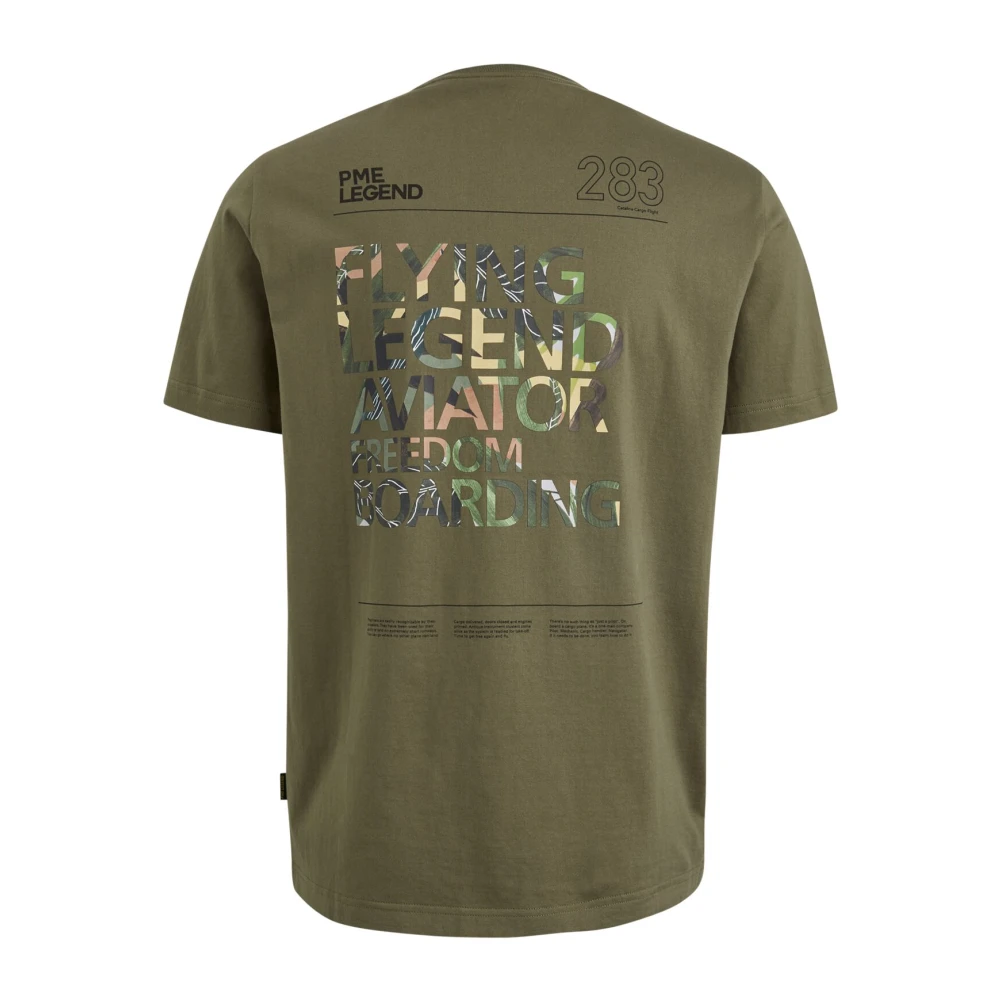 PME Legend Kleurrijk Artwork Jersey T-Shirt Green Heren