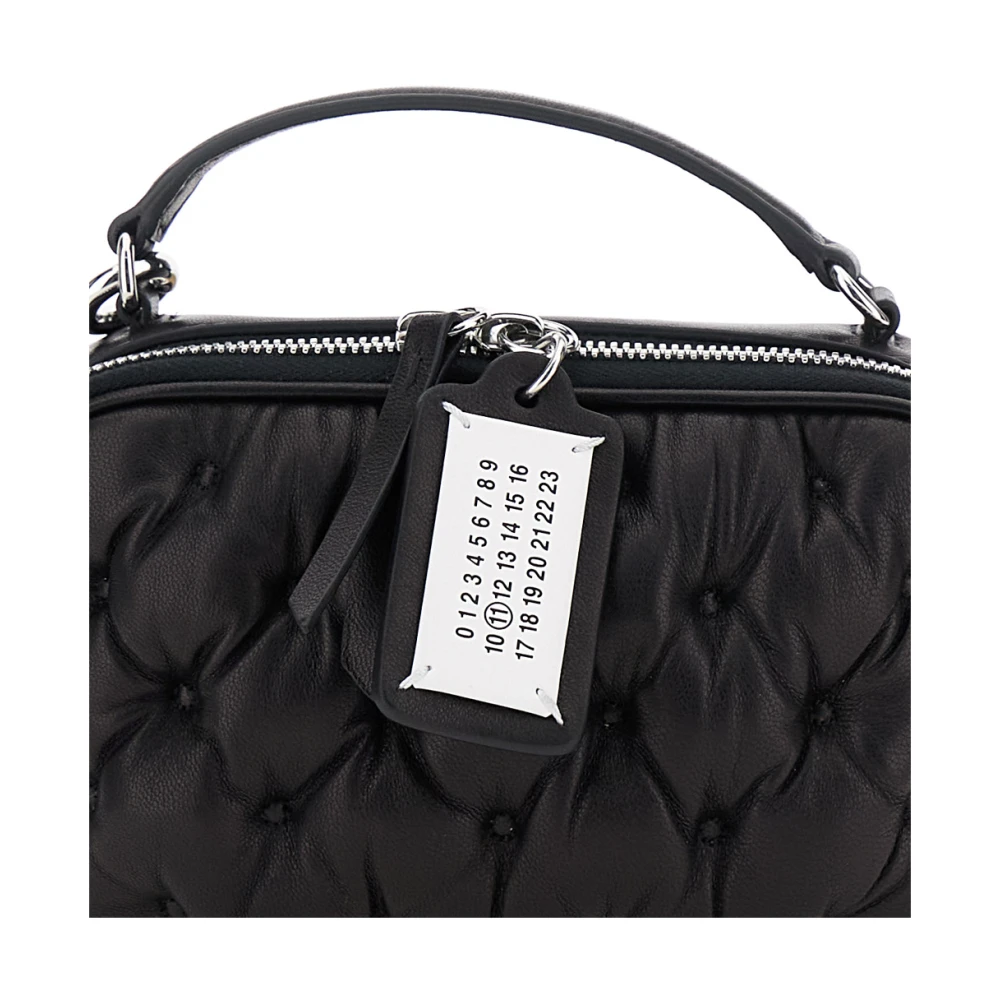 Maison Margiela Zwarte Glam Slam Handtas met Gewatteerd Ontwerp Black Dames