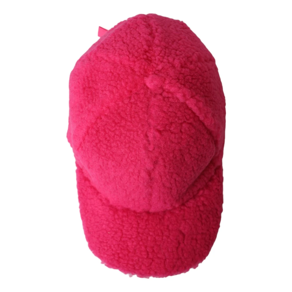 Dolce & Gabbana Roze Pluche Baseballpet Pink Heren