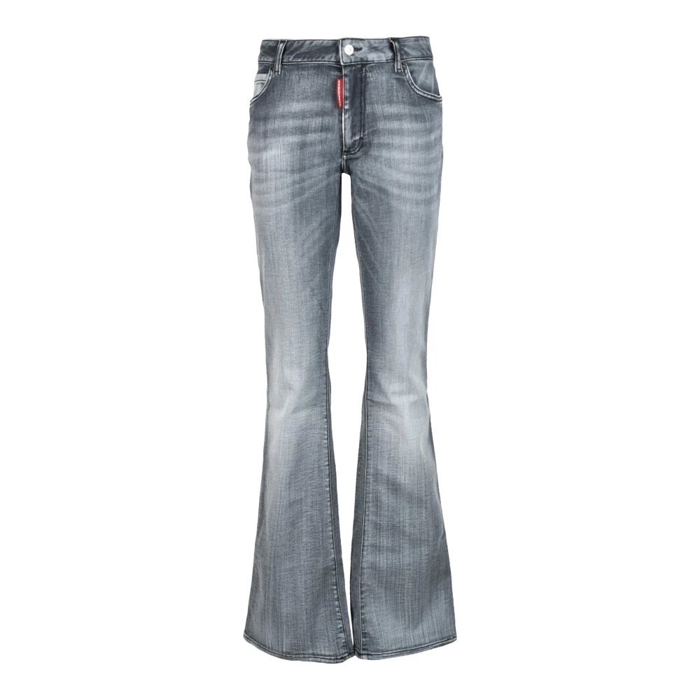 Dsquared2 Katoenmix Stretch Jeans Gray Dames