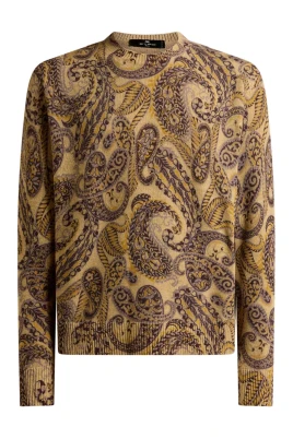 Herr Paisley Print Tröja