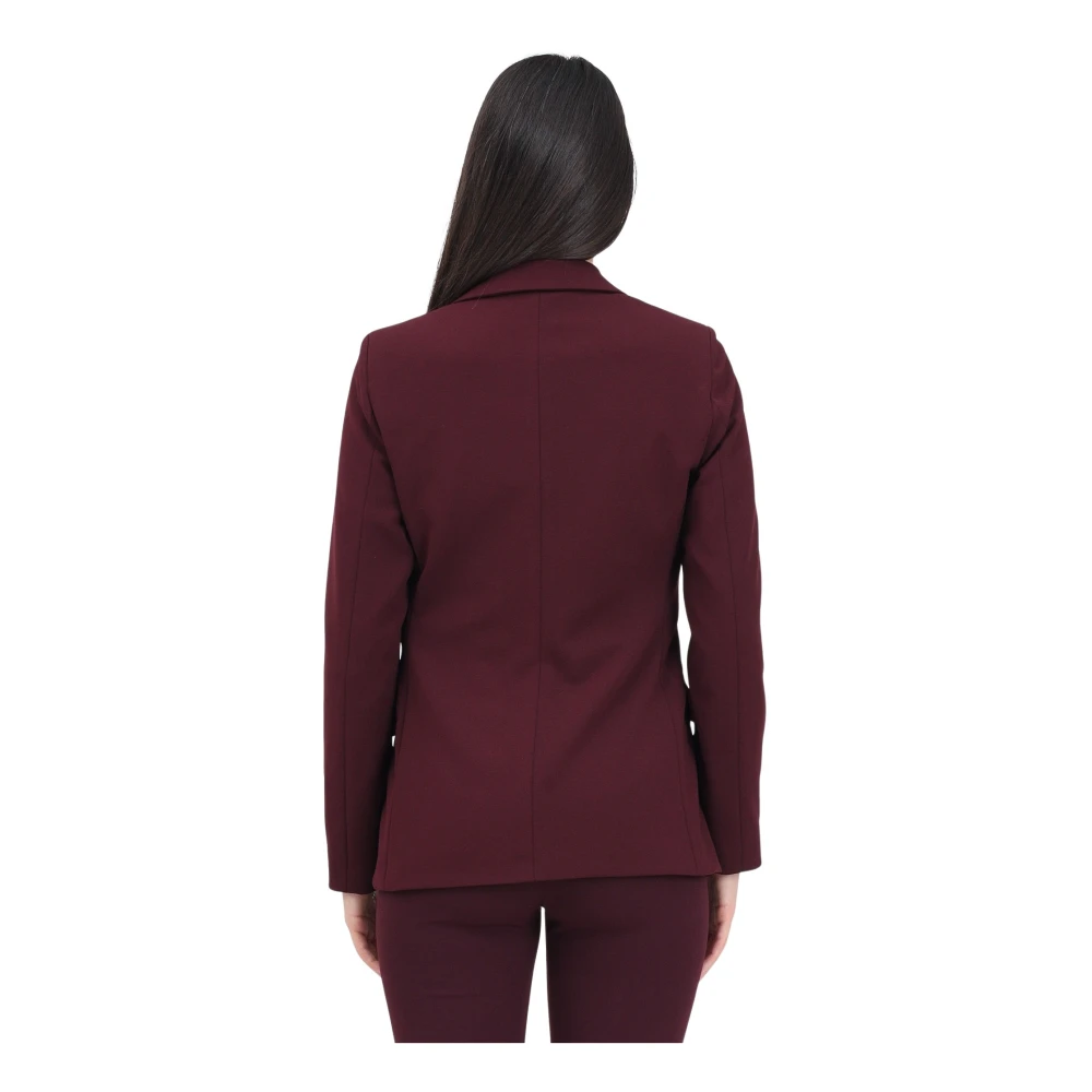 ViCOLO Bordeaux Jas Klassieke Elegante Stijl Red Dames