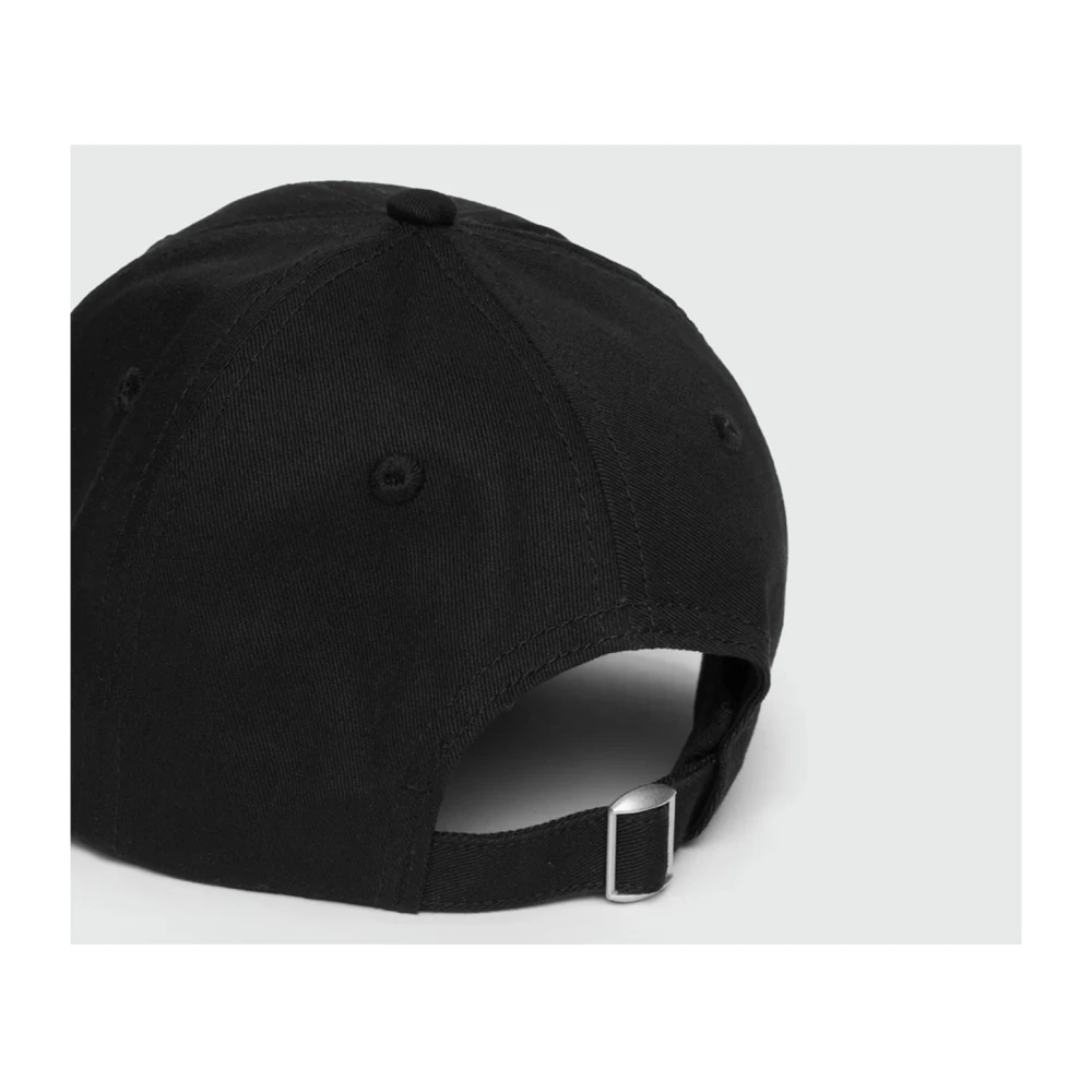 Msgm Zwarte Impact Baseballpet in Gabardine Black Heren