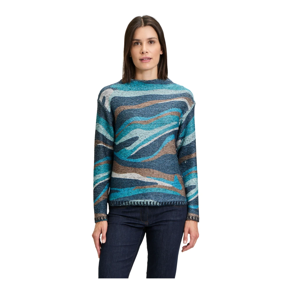 Betty Barclay Paillet Versierde Gebreide Trui Multicolor Dames