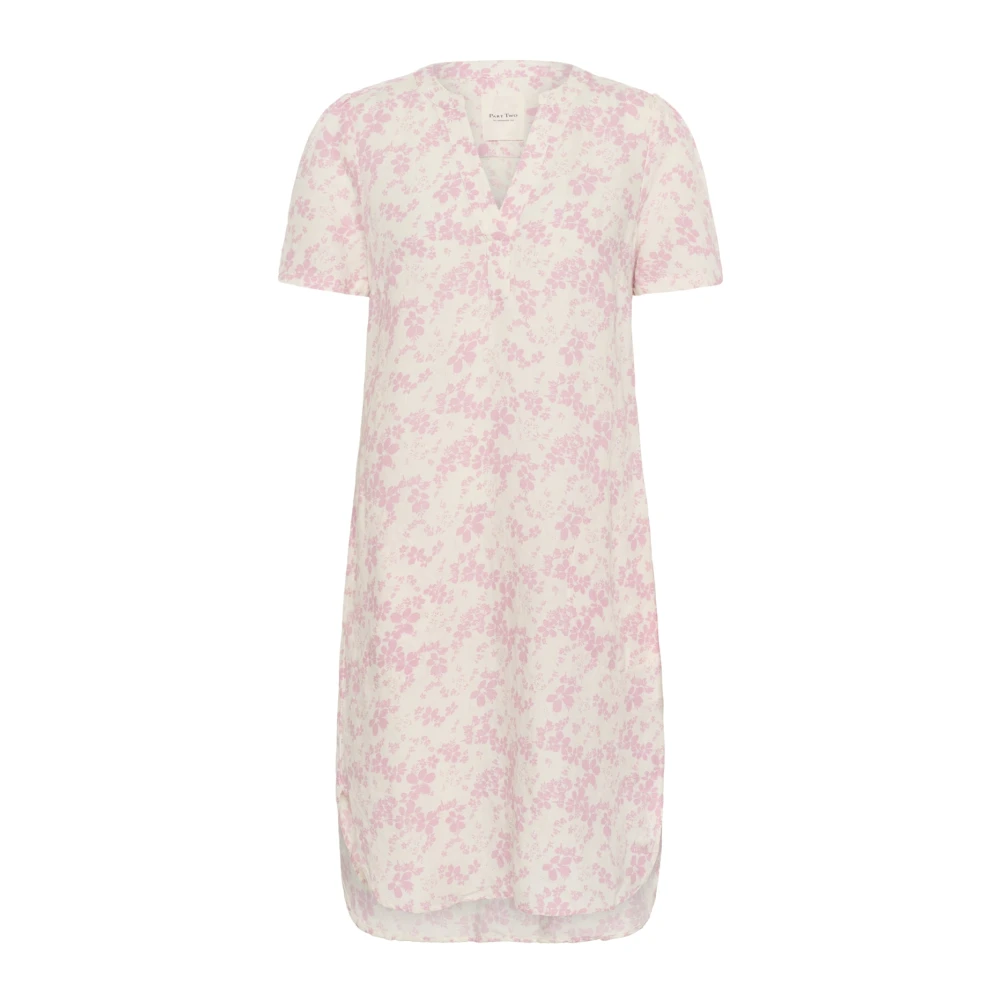 Part Two Pink Short Dresses, Female, Xs, Nectar Contrast Flower Dress