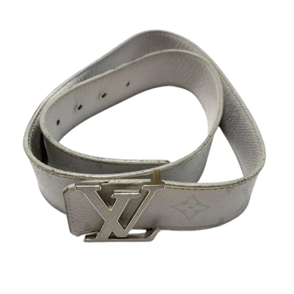 Louis Vuitton Vintage Pre-owned Leather belts White Dames