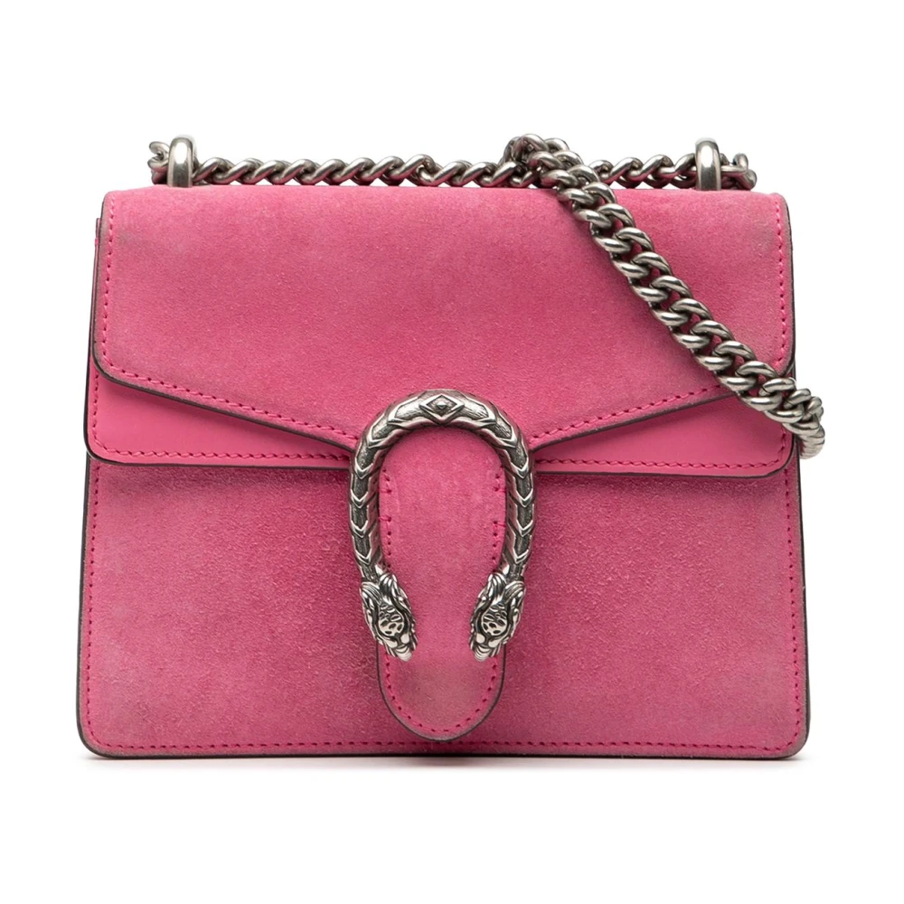 Gucci Vintage Women's Pink Pre-Owned Chain Shoulder Bag