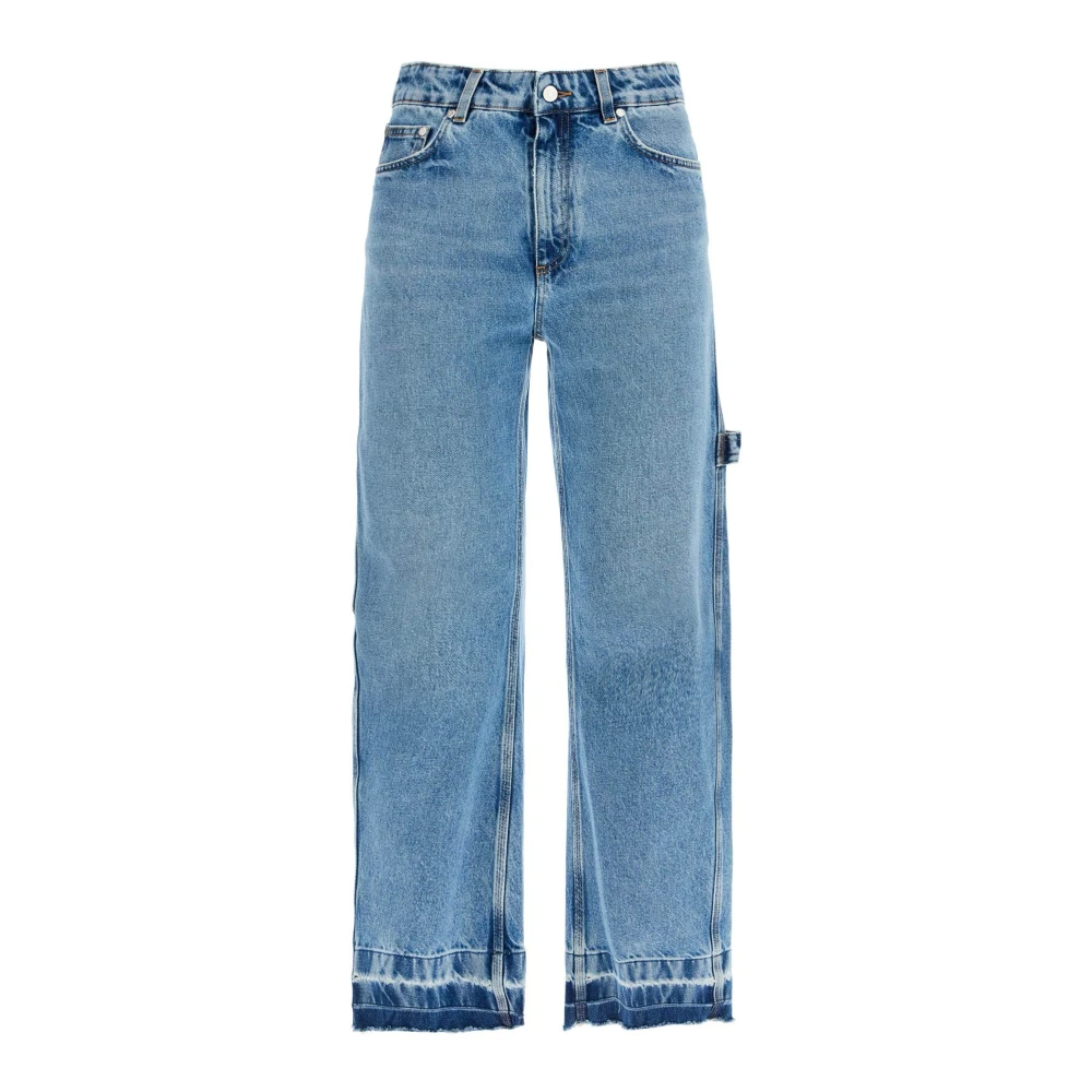 Stella Mccartney Vintage Barrel Jeans met Distressed Wassing Blue Dames