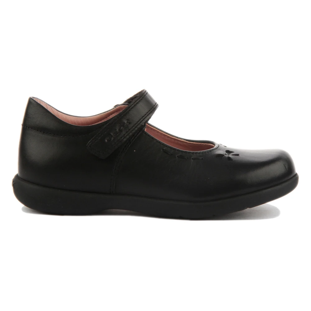 Geox Girls Black Ballerina,, Mary Jane School Shoes Size 28 Eu