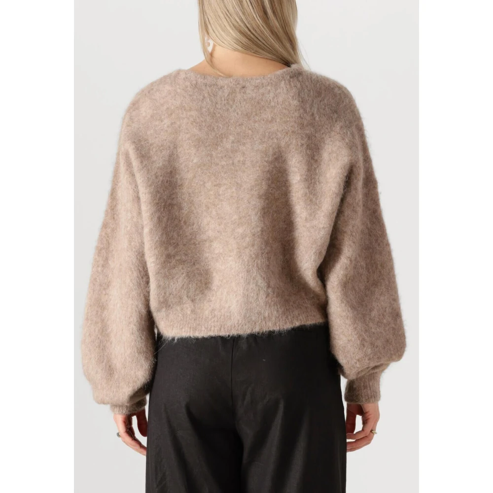 Gestuz Beige Vest met Parelknopen Beige Dames