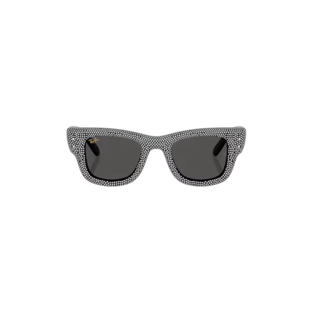Ray-Ban Unisex Black Sunglasses, 47 Mm, Wayfarer Puffer