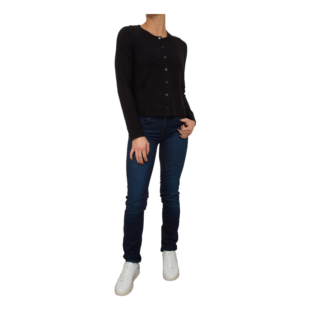 Liu Jo Zwarte Trui met Moderne Stijl Black Dames