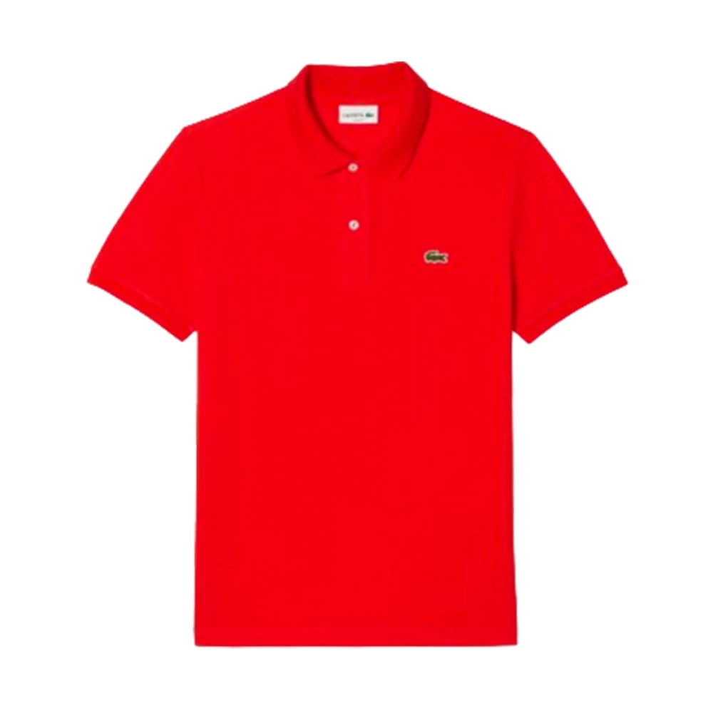 Lacoste Slim Fit Katoenen Polo Shirt (Rood) Red Heren