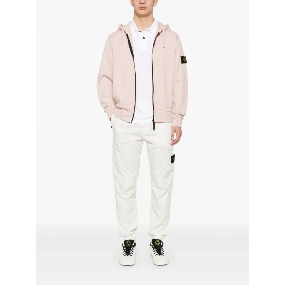 Stone Island Casual Cargo Broek White Heren