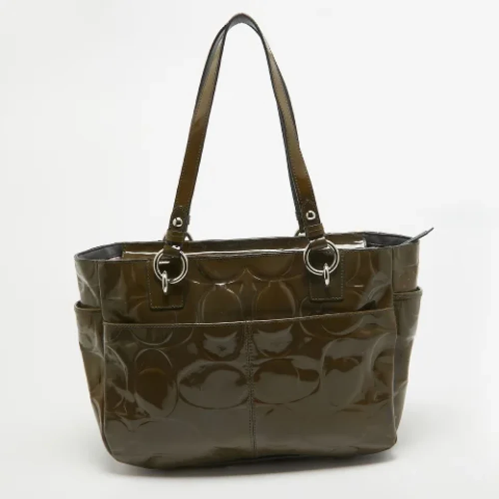 Coach Pre-owned Leather totes Green Dames