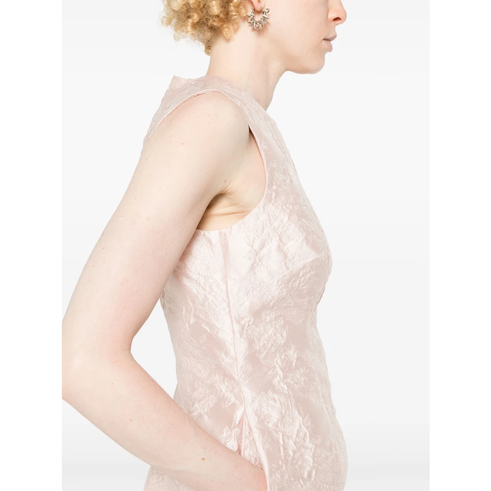 Simone Rocha Mouwloze Bloemenjurk Pink Dames