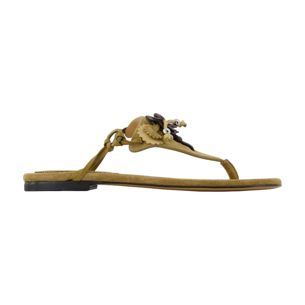 Isabel Marant Women's Brown Flip Flops, 3 Uk, Elato Sandals