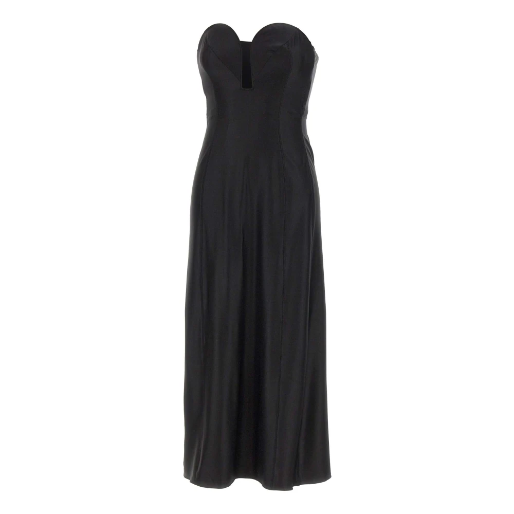 Rabanne Women's Black Structured Heart-Shaped Bustier Midi Dress - Gowns - Xs - Dresses