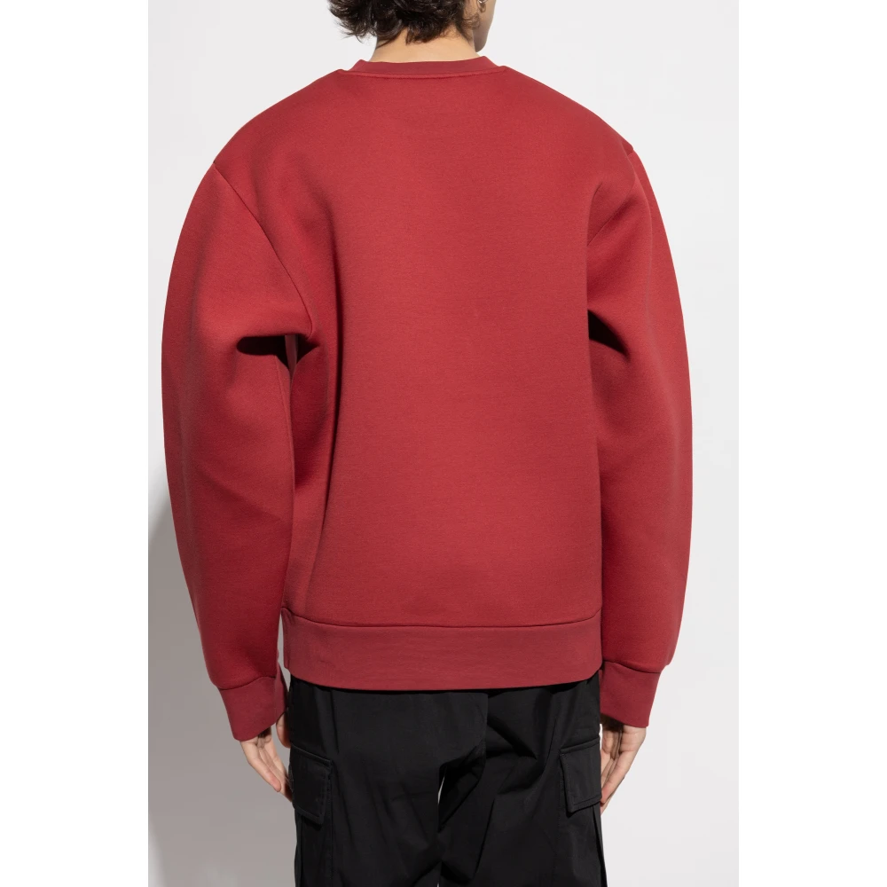 Moncler Sweatshirt met logo Red Heren