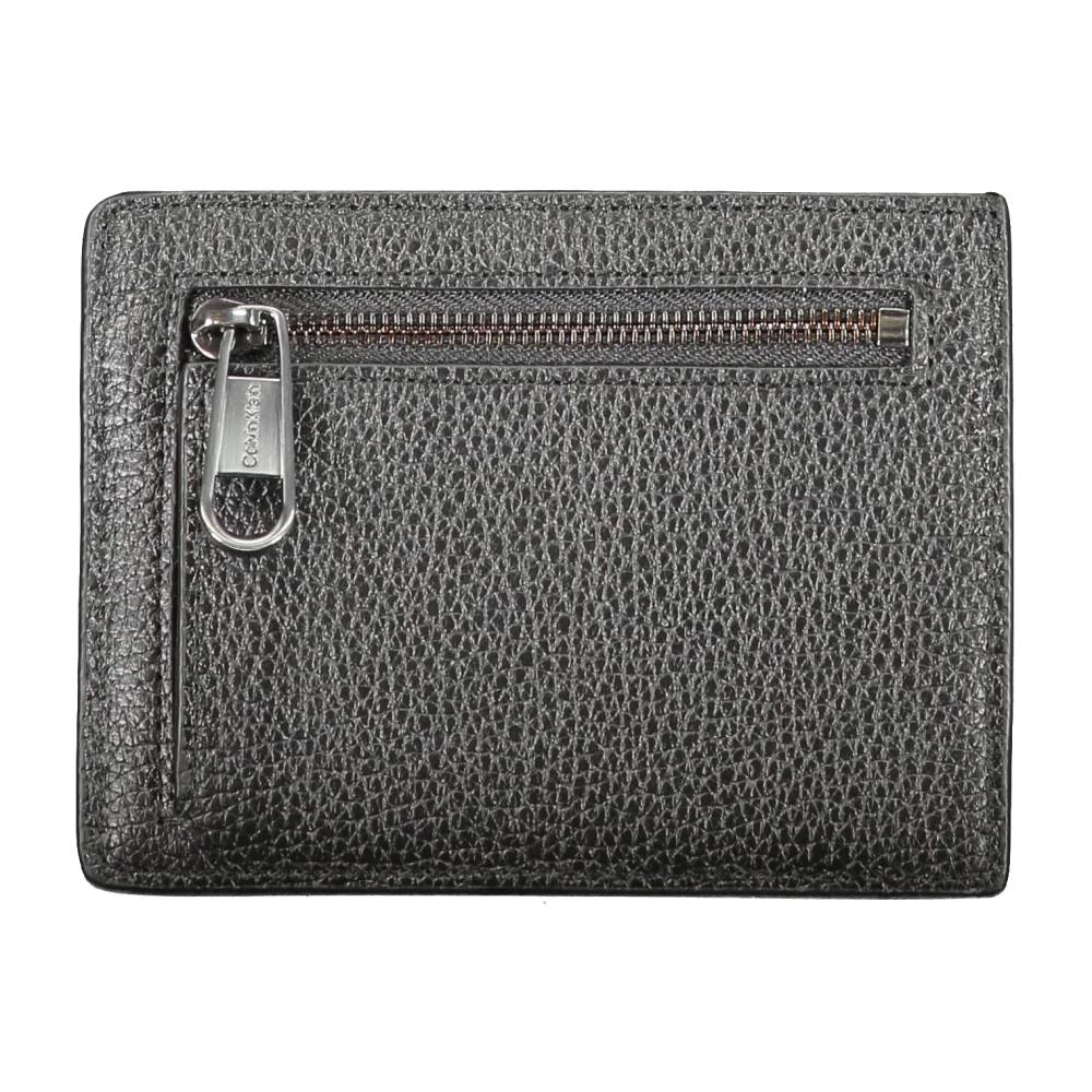 Calvin Klein Heren Portemonnee Zwart met Muntvak Black Unisex