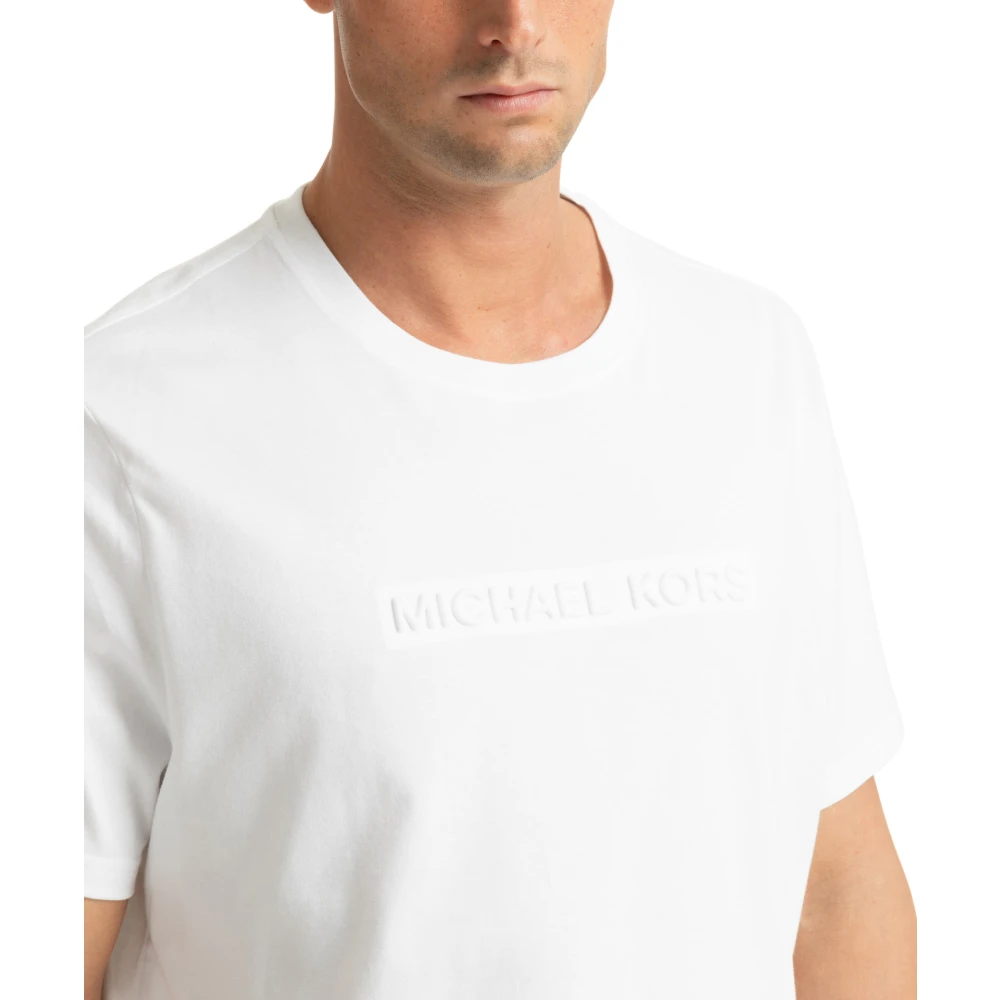 Michael Kors Effen Logo T-shirt White Heren