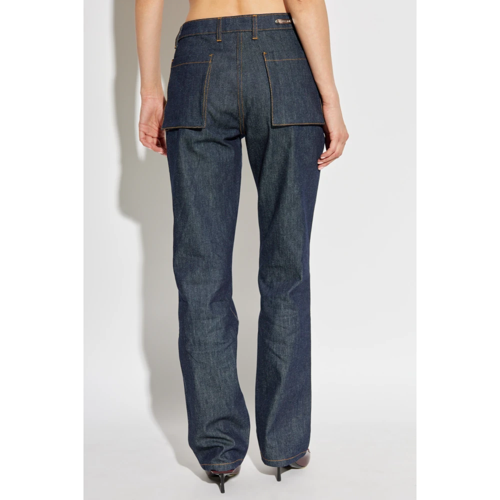 Helmut Lang Jeans met zakken Blue Dames