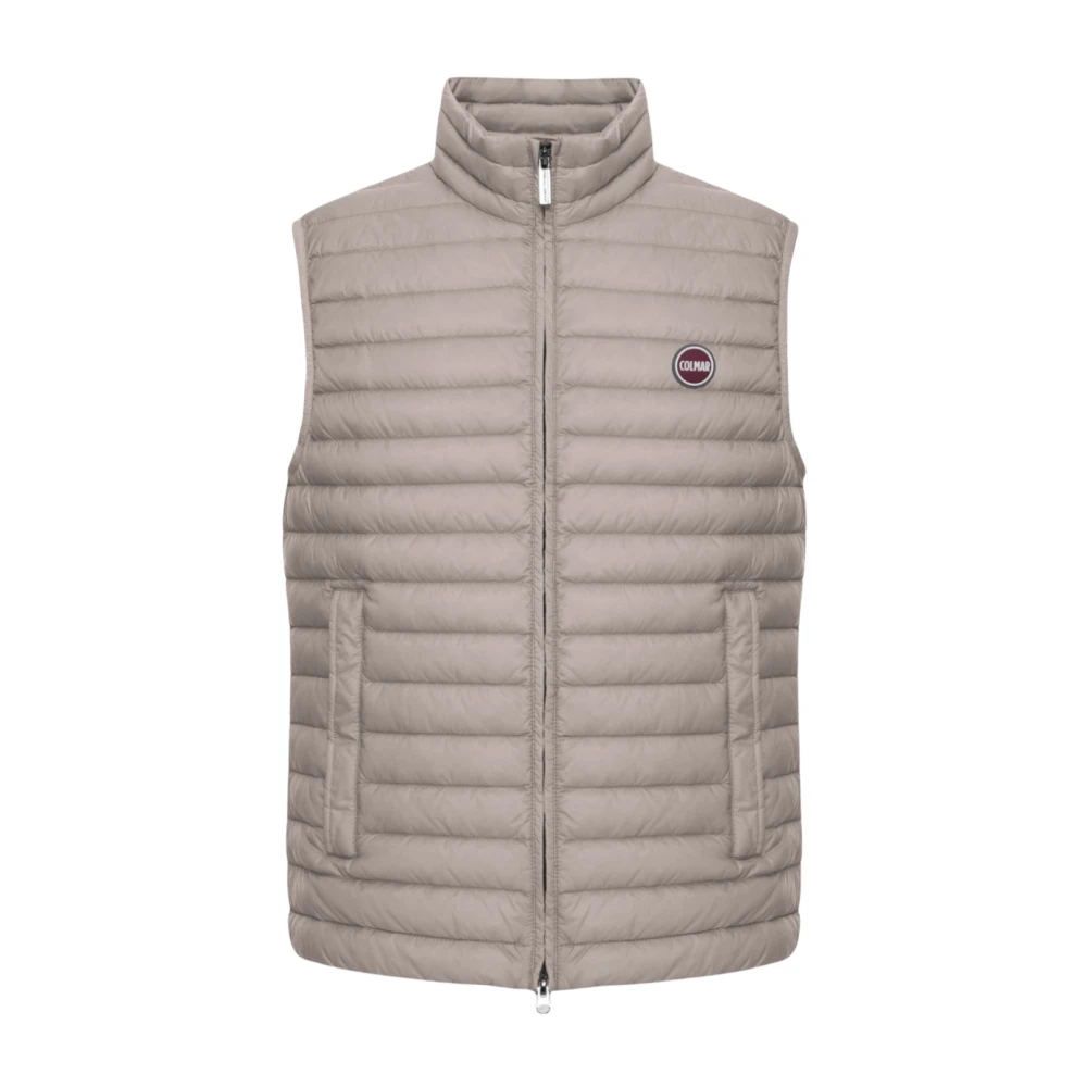Colmar Mannelijk Beige Fitness Heren, 3XL, Lichtgewicht Dons Gilet
