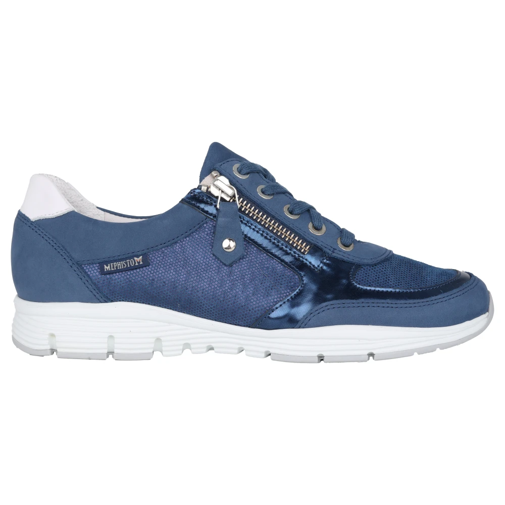Mephisto Blauwe Damessneaker Comfortabel en Stijlvol Dames Schoenen