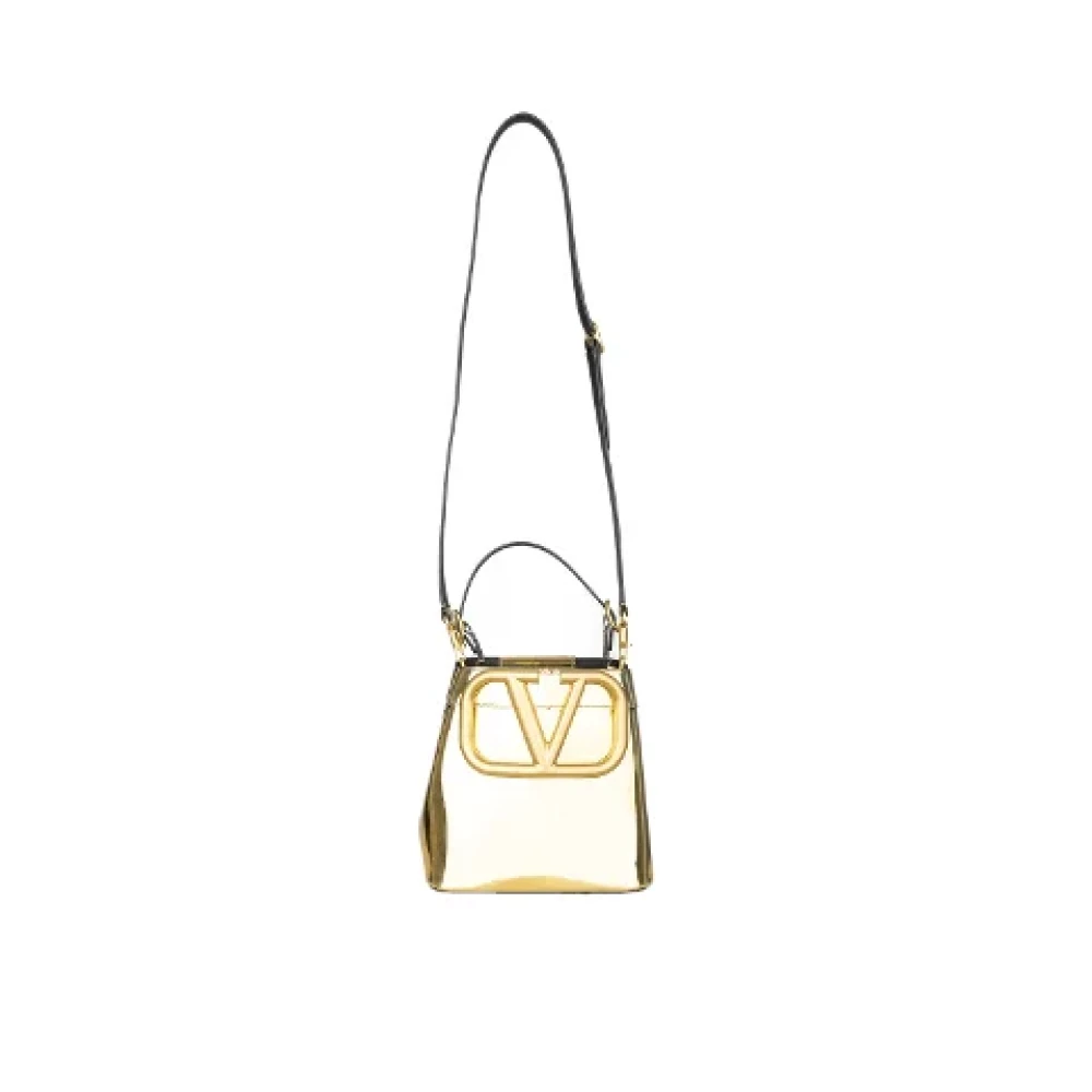 Valentino Vintage Pre-owned Leather handbags Yellow Dames