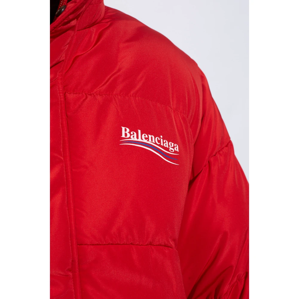 Balenciaga Oversized gewatteerde jas Red Heren