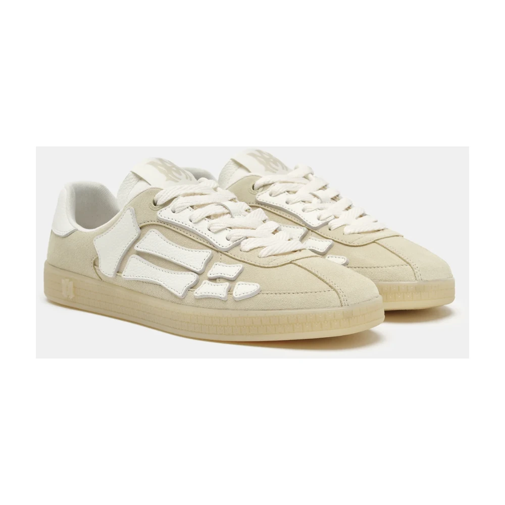 Amiri Crème Bone Sneakers met Vetersluiting Beige Heren