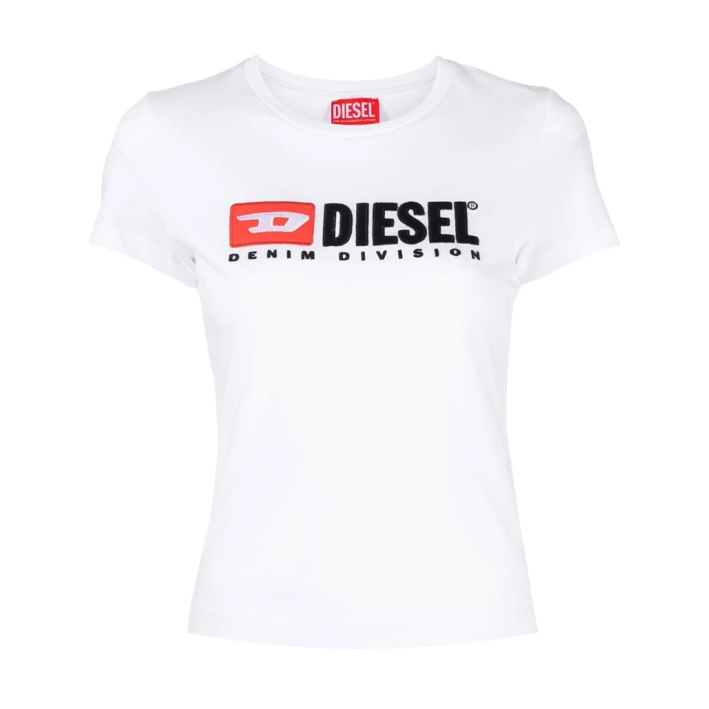 Diesel Witte T-shirts en Polos White Dames