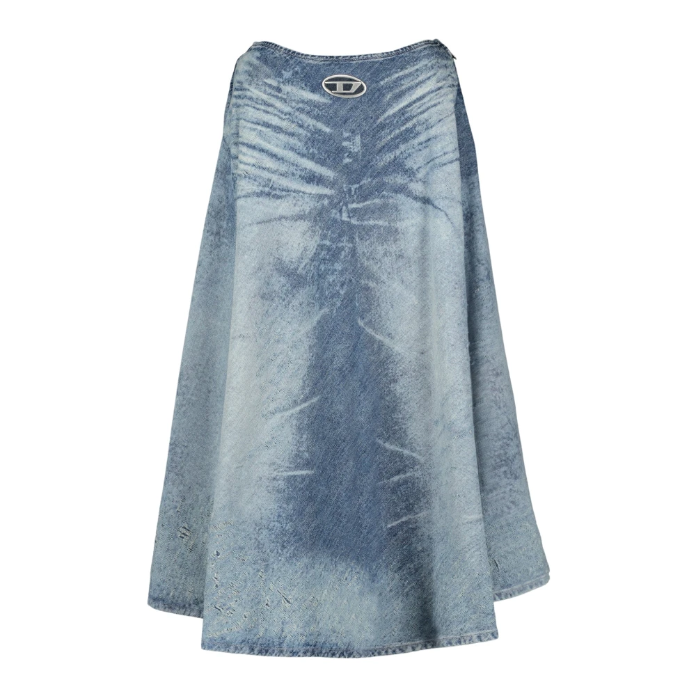Diesel Women's Blue De-Annet-Fsh Skirt