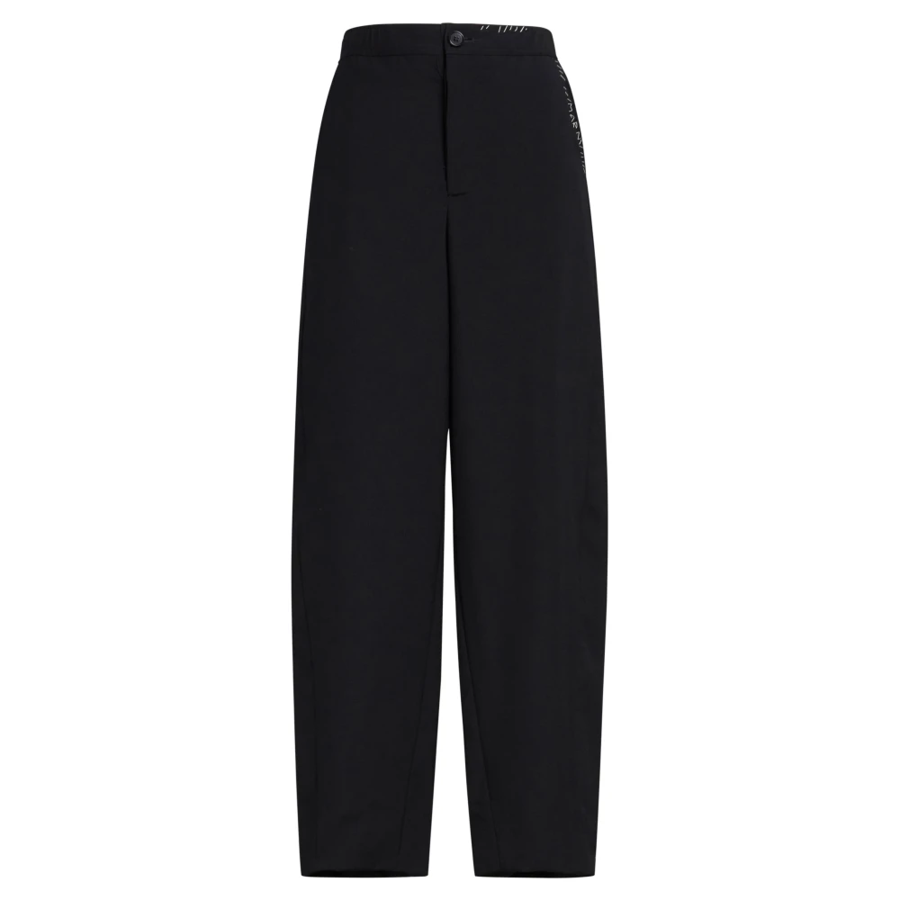 Marni Donna Nero - Pantaloni In Lana Tropicale Con Rammendo - Trousers - M