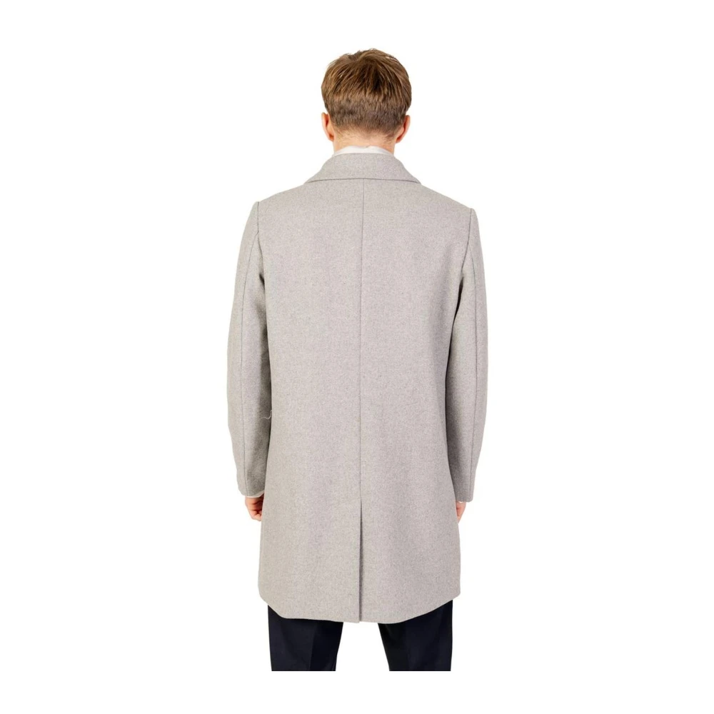 Antony Morato Grijze Wollen Blend Jas Mannen Gray Heren