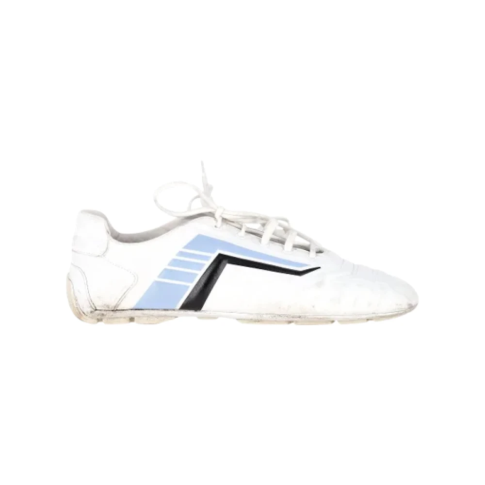 Prada Vintage Pre-owned Laeder sneakers White, Herr