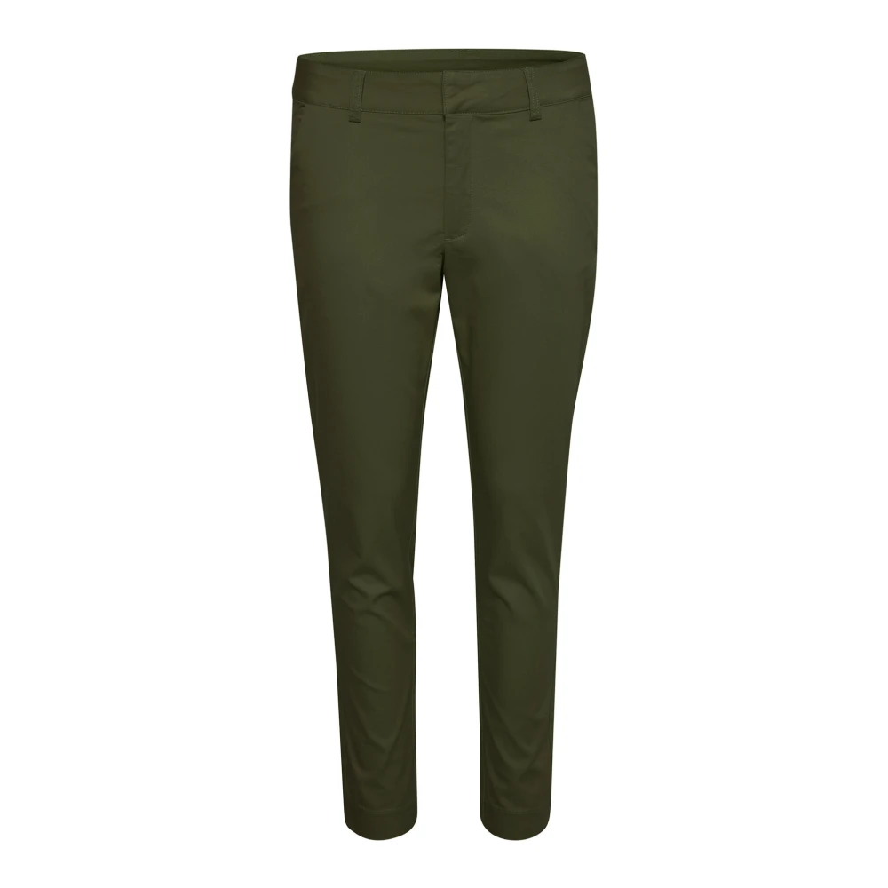 Kaffe Bosnacht Chino Broek Green Dames