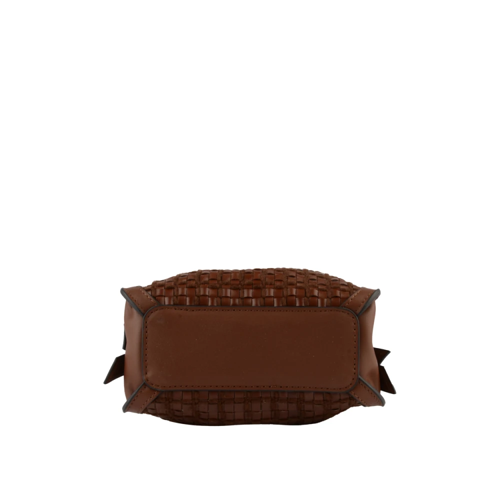 Pourchet Paris Braided Blossom Handtas Brown Dames