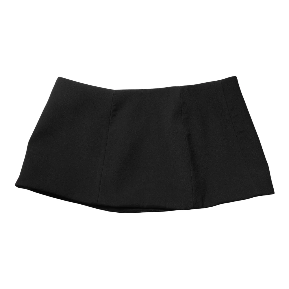 Dolce & Gabbana , Short Skirts, Female, Black, S, A-Line Low Waist Mini Skirt