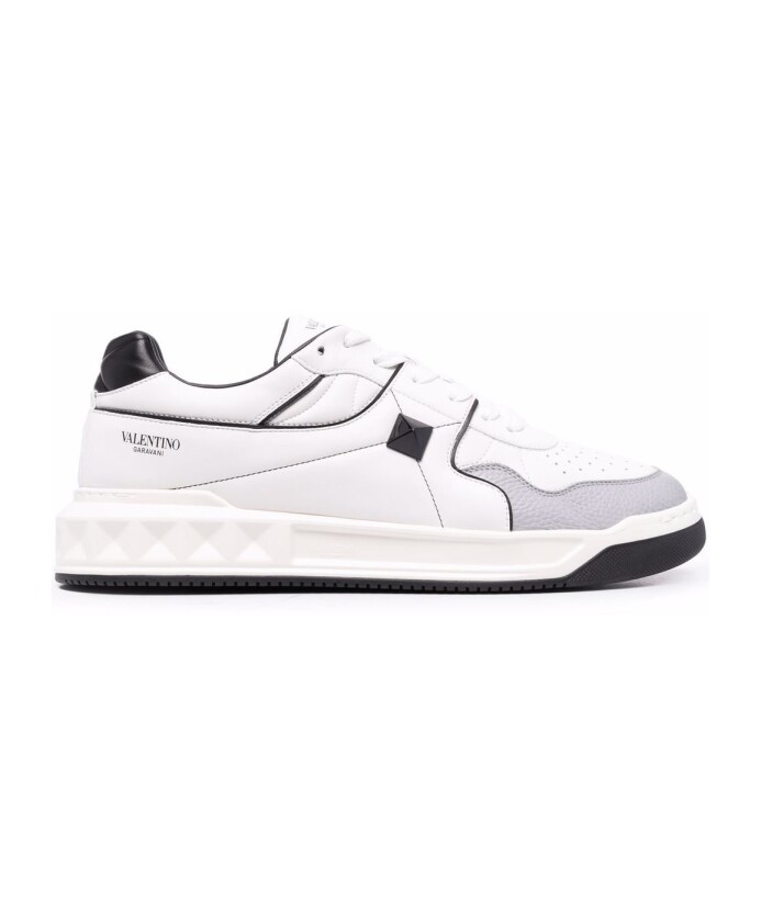 sneakers-en-cuir-multicolore-application-logo