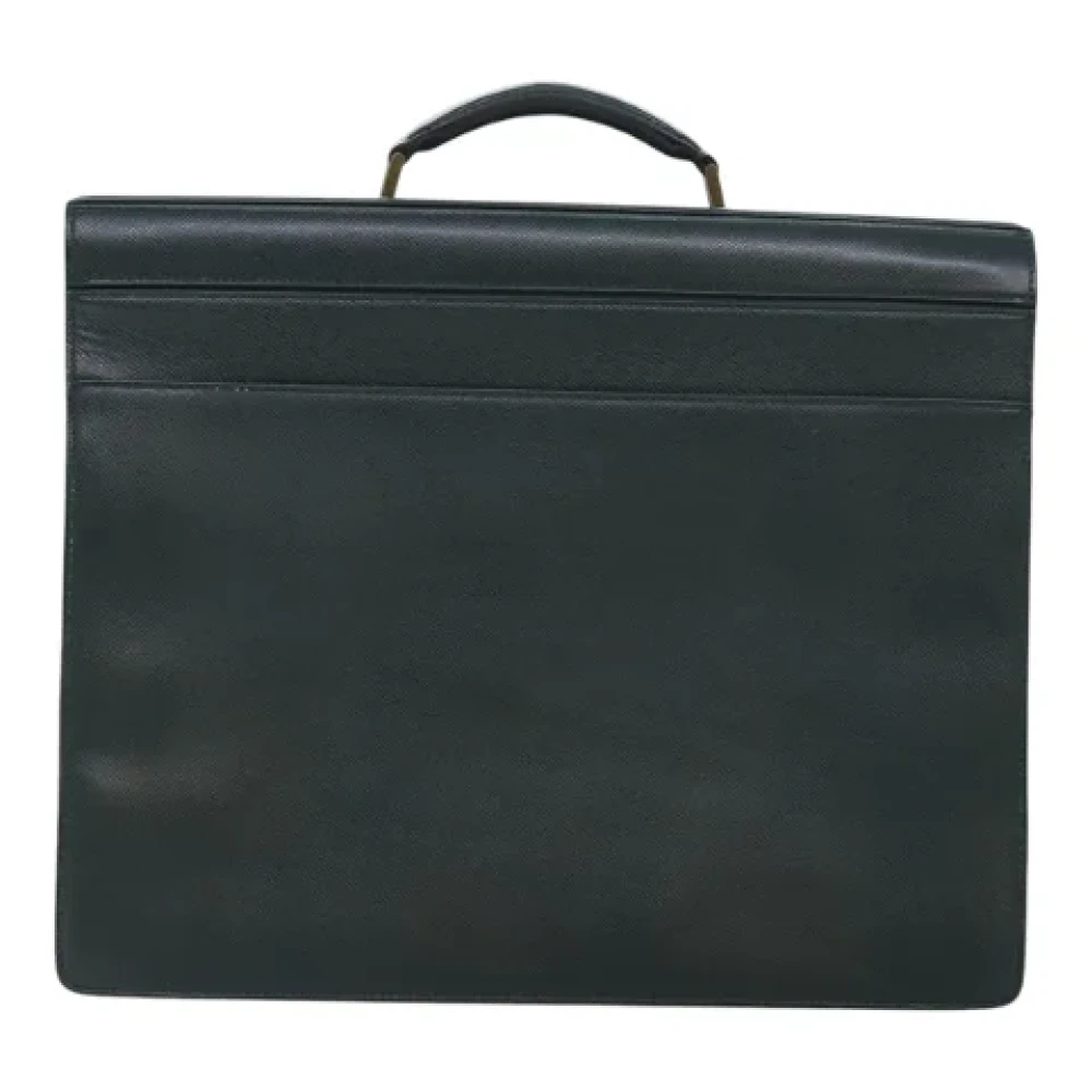 Louis Vuitton Vintage Pre-owned Leather briefcases Green Dames