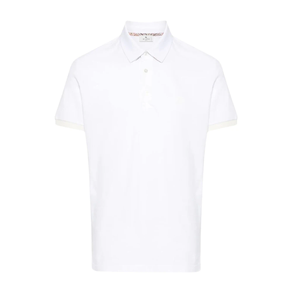 ETRO Klassieke Polo Shirt W0800 White Heren