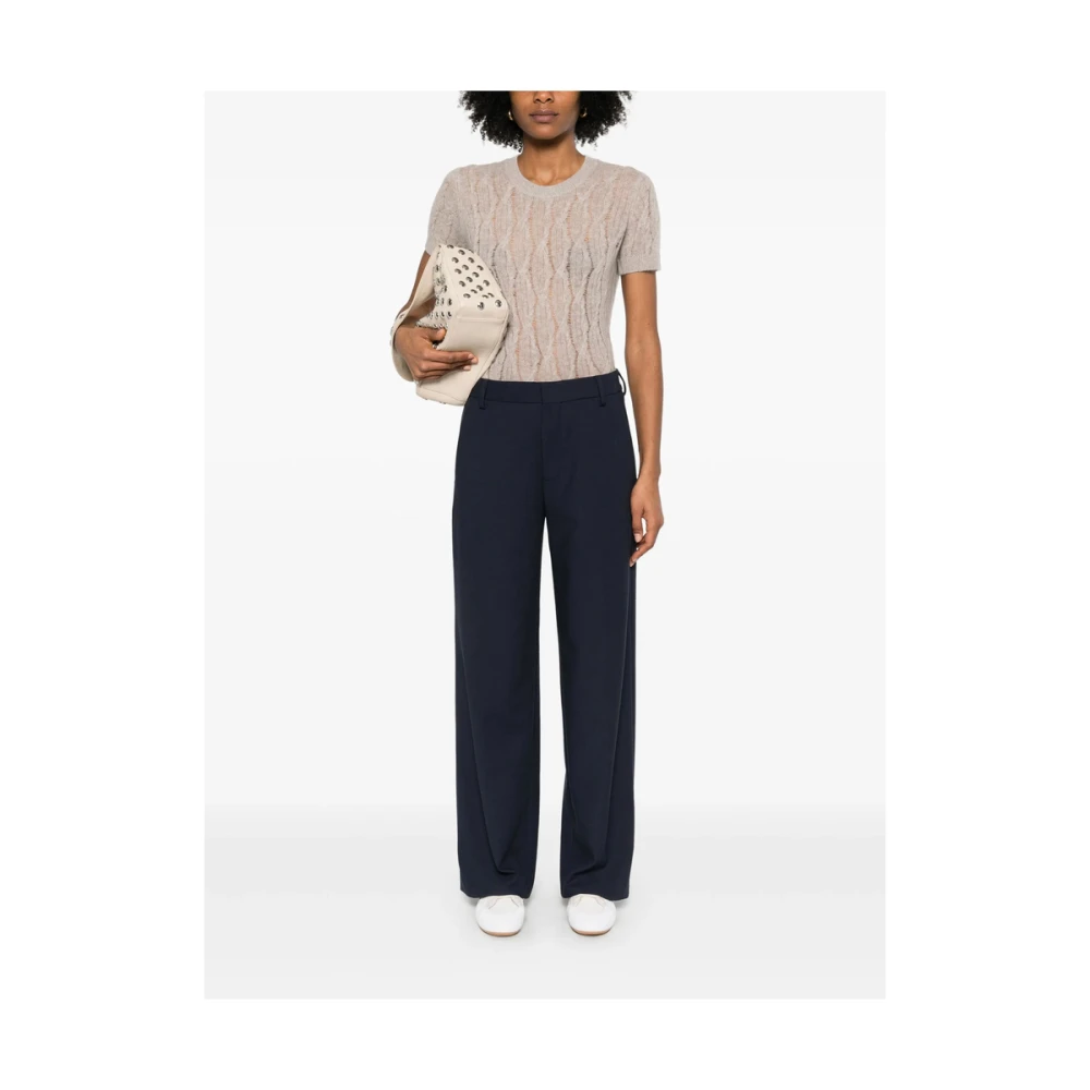 closed Blauwe Broek met Zakken Blue Dames