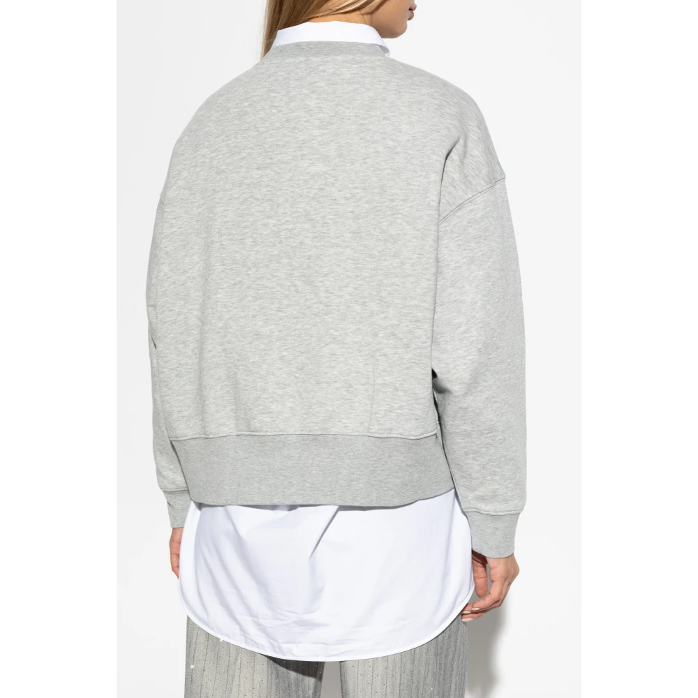 Munthe Sweatshirt met geborduurd patroon Gray Dames