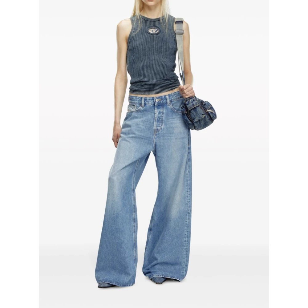 Diesel Lichtblauwe Denim Broek 1996 Stijl Blue Dames