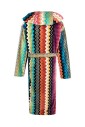 zigzag-print-hooded-bathrobe