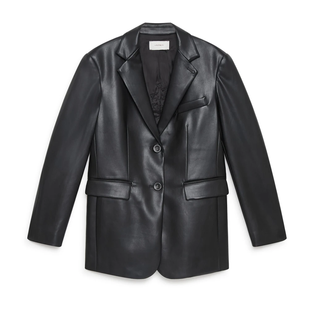 Maliparmi Women's Black Eco Leather Look Jacket