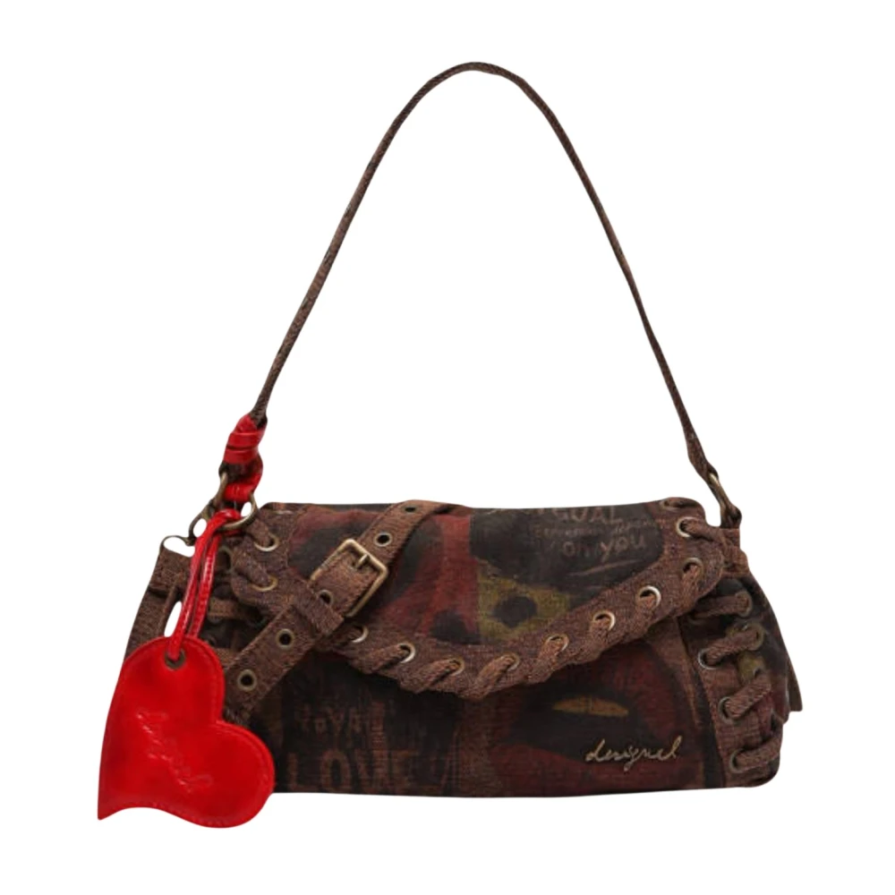 Desigual Donna Multicolore Borsa A Tracolla Da Graffiatto Zarauz - Immagine 2